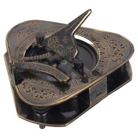 BRUJULA CON RELOJ SOLAR