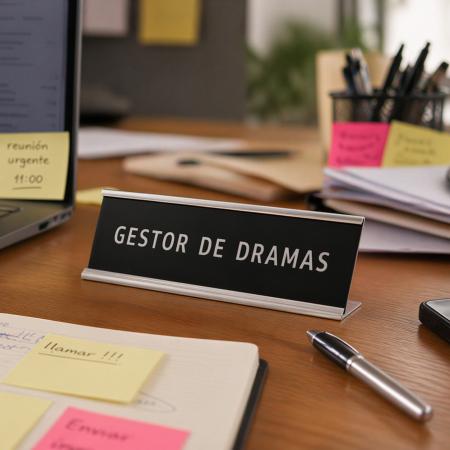 PLACA ESCRITORIO "GESTOR DE DRAMAS