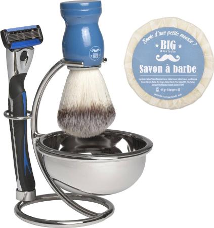 SET AFEITAR AZUL