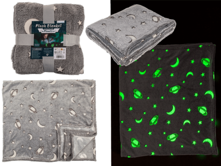MANTA FELPA PLANETAS BRILLO OSCURIDAD