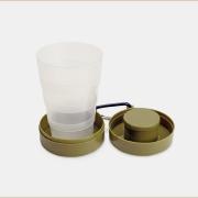 VASO PLEGABLE CON PASTILLERO