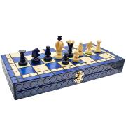 AJEDREZ MADERA ROYAL AZUL