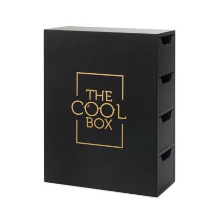 CAJA, GAFAS DE SOL, THE COOL BOX, NEGRO MADERA