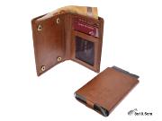 CARTERA TARJETERO PIEL COGNAC
