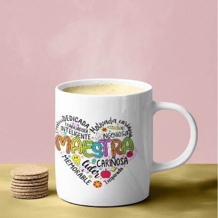 TAZA CORAZON MAESTRA