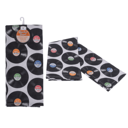 PAÑO COCINA DISCOS VINILO