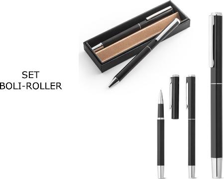 BOLIGRAFO+ROLLER NEGRO