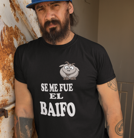 CAMISETA SE ME FUE EL BAIFO M