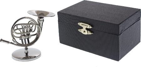 MINIATURA TROMPA CROMADA