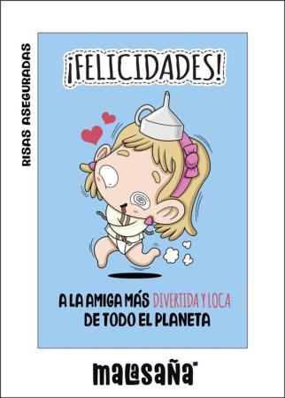 TARJETA FELICITACION AMIGA