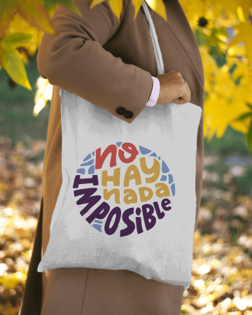 TOTE DE LINO "NO HAY NADA IMPOSIBLE