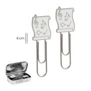 SET 2 CLIPS GRANDES NOTAS MUSICALES