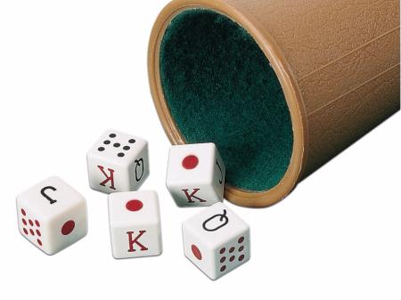 CUBILETE DADOS POKER