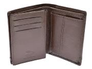 CARTERA CLASICA C/MONEDERO PIEL MARRON