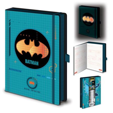 CUADERNO CON LUZ BATMAN