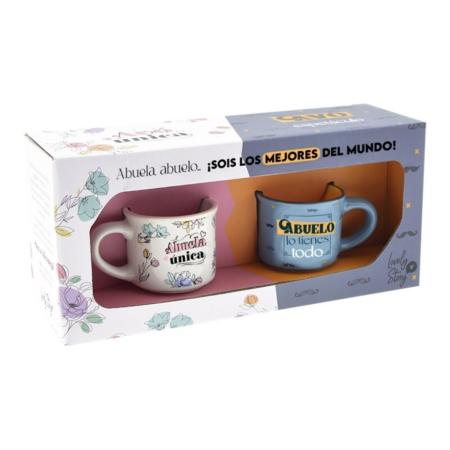 JUEGO TAZAS MINI ABUELO/ABUELA