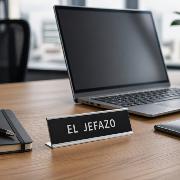 PLACA ESCRITORIO "EL JEFAZO