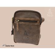 BOLSO HOMBRE PIEL MARRON