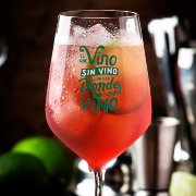 COPA DE VINO "EL QUE VINO SIN VINO...
