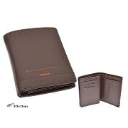 CARTERA CLASICA C/MONEDERO PIEL MARRON