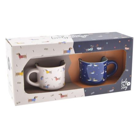 JUEGO TAZAS MINI PERROS