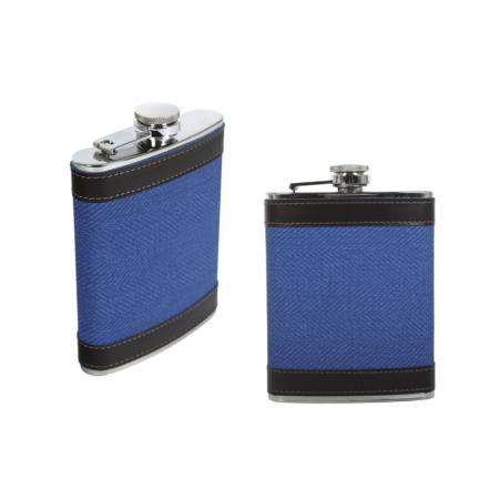 PETACA TELA VAQUERA AZUL