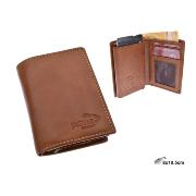 CARTERA TARJETERO PIEL COGNAC