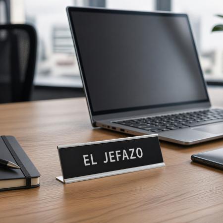 PLACA ESCRITORIO "EL JEFAZO