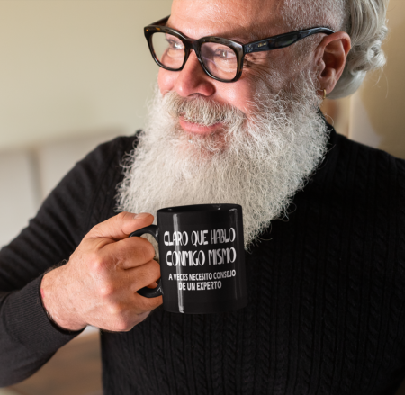 TAZA "CLARO QUE HABLO CON EL ESPEJO...