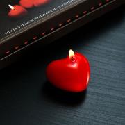 VELAS CORAZON EN CAJA BOMBONES