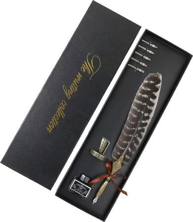 SET PLUMA BICOLOR