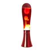 LAMPARA DE LAVA ROJA ALUMINIO